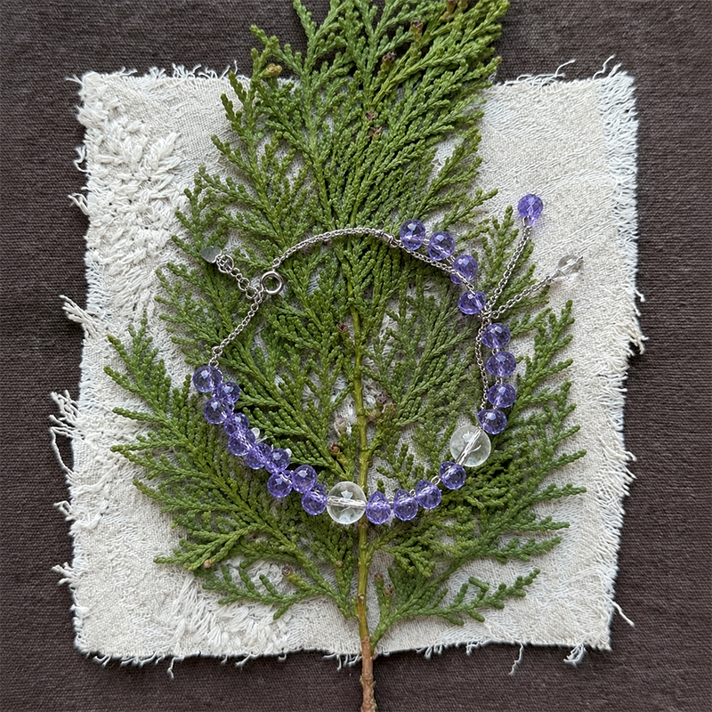 Twilight Iris – Lavender Bracelet for Dreaminess & Grace