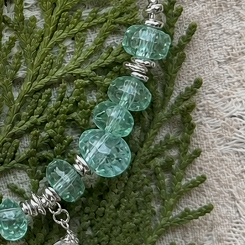 Mint Breeze – Aqua Green Bracelet for Coolness & Clarity