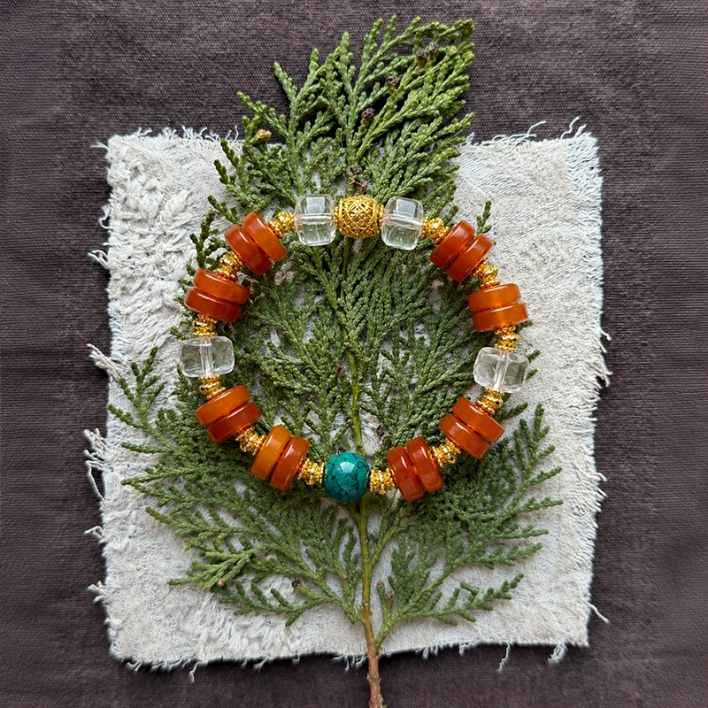 Sunlit Glow – Amber Tone Bracelet for Energy & Joy