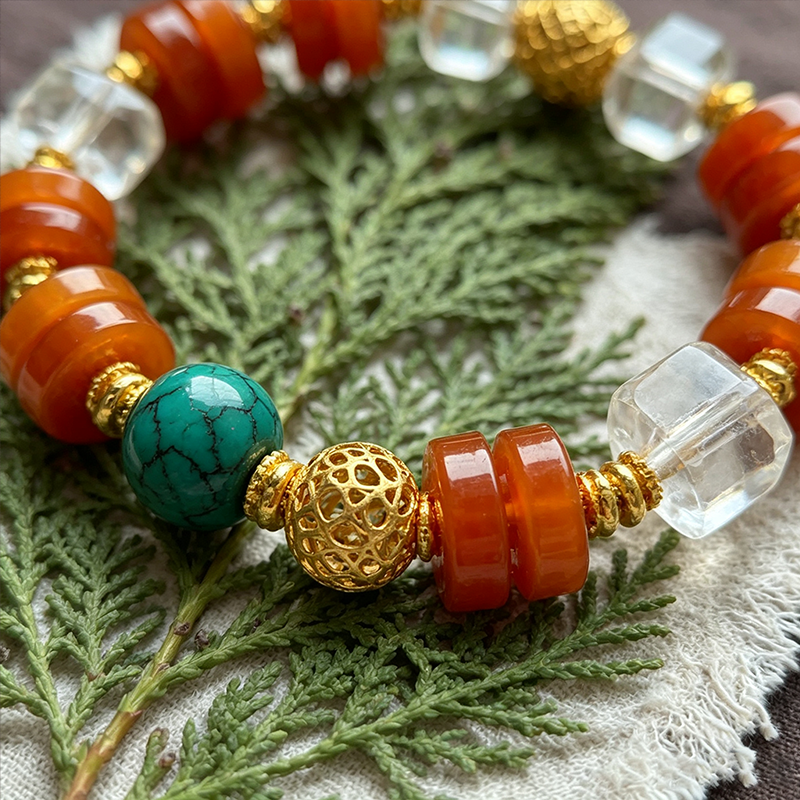 Sunlit Glow – Amber Tone Bracelet for Energy & Joy