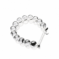 Pure Glow – Aa Grade Clear Quartz Bubble Bead Stretch Bracelet