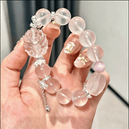 Blush Guardian – Pink & Clear Quartz Stretch Healing Bracelet