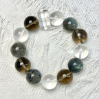 Career Growth – Green Phantom & Smoky Quartz Bracelet for Success