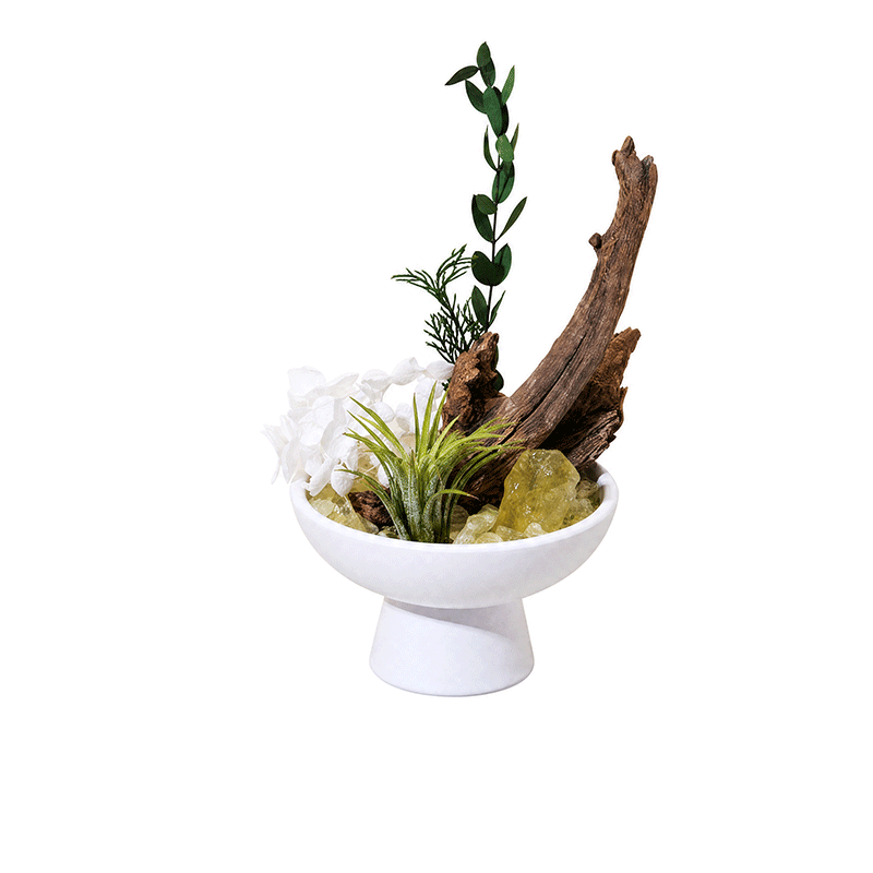 Solar Glow – Citrine Crystal Aroma Centerpiece – thumbnail 1