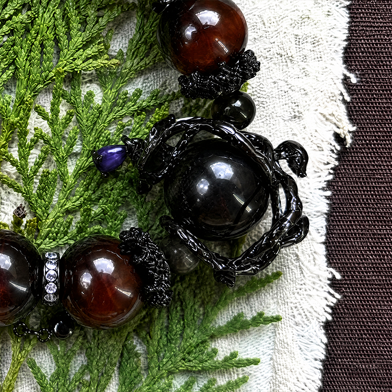 Dusk prosper – Red Tiger's Eye Pendant Bracelet