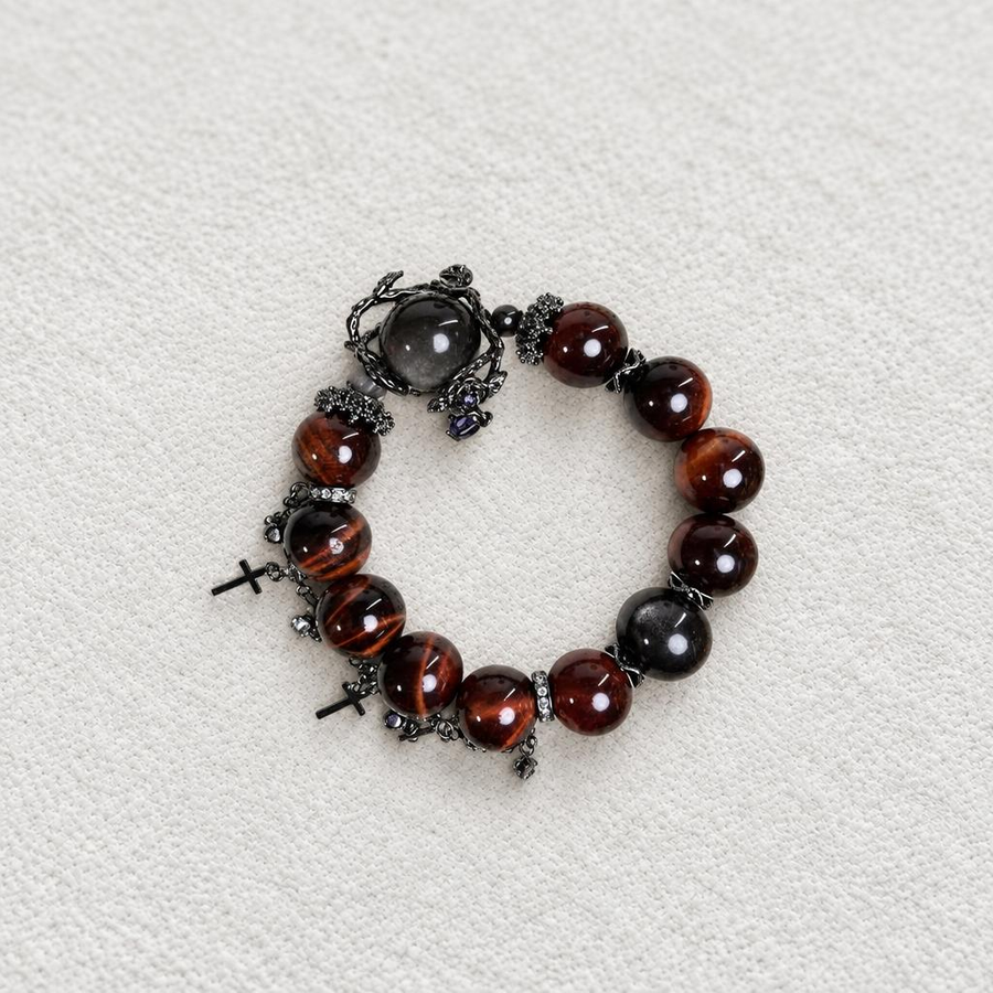 Dusk prosper – Red Tiger's Eye Pendant Bracelet