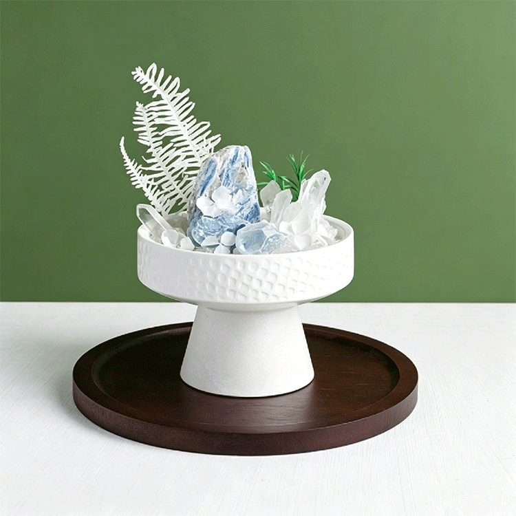 Passive Aromatherapy Decor｜Celestite & Kyanite Winter‑Sky Table Ornament