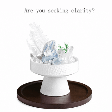 Frosted Sky – Celestial Blue & White Crystal Aroma Diffuser