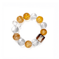 Golden Wealth – Citrine & Lodolite Bracelet for Abundance