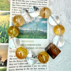 Golden Wealth – Citrine & Lodolite Bracelet for Abundance