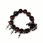 Guardian Stone – Red Tiger Eye & Obsidian Bracelet for Protection
