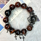 Guardian Stone – Red Tiger Eye & Obsidian Bracelet for Protection