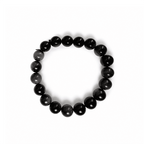 Insight Stone – Silver Obsidian Bracelet for Clarity & Intuition