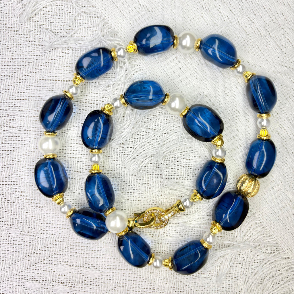 Midnight Sky – Royal Blue Necklace for Calm & Confidence – thumbnail 3