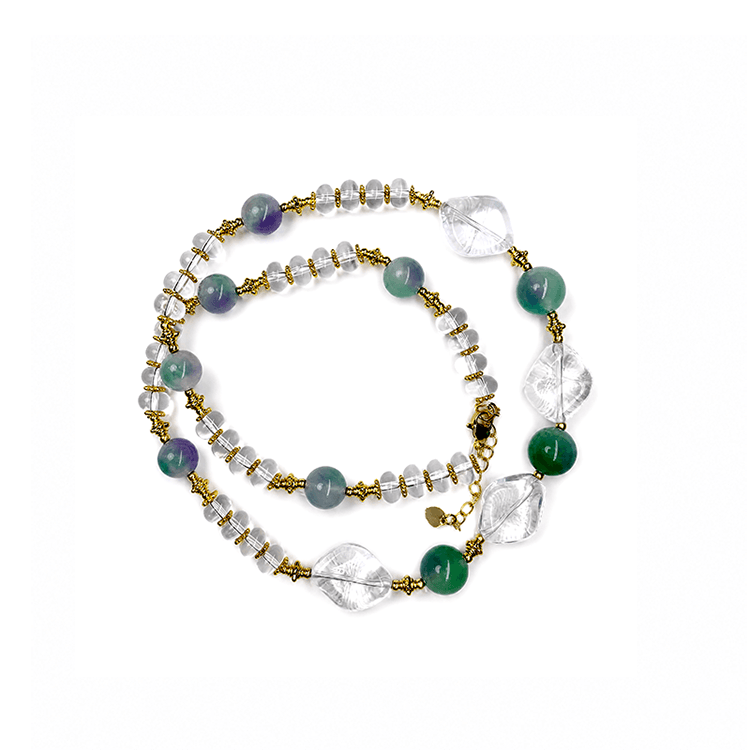 Misty Creek – Sage Green Necklace for Freshness & Flow