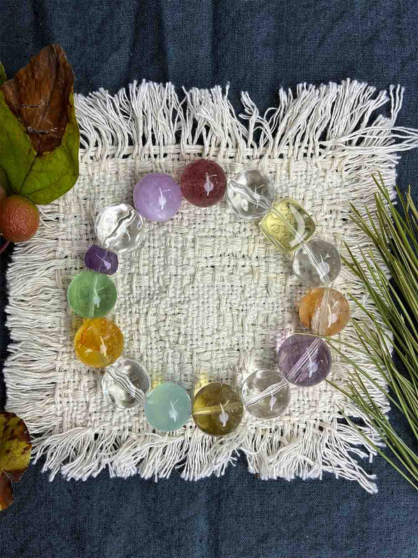 Vibrant Mix – Multi‑Stone Crystal Bracelet for Wellness Symbolism