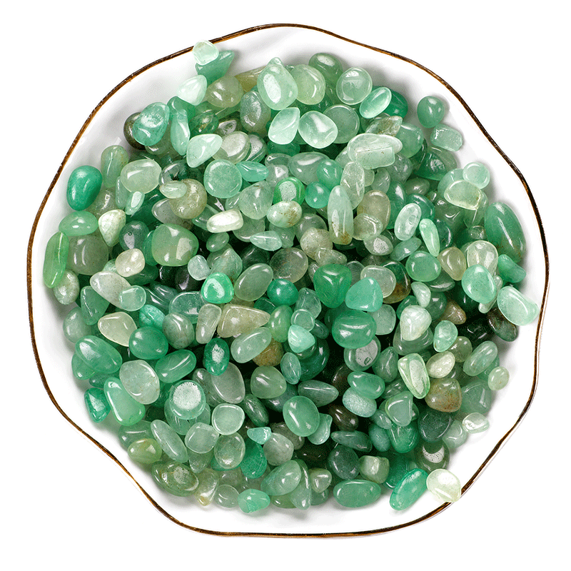 Natural Green Aventurine Gravel – Small Chip Crystal Stones for Aromatherapy & Reiki – main product image