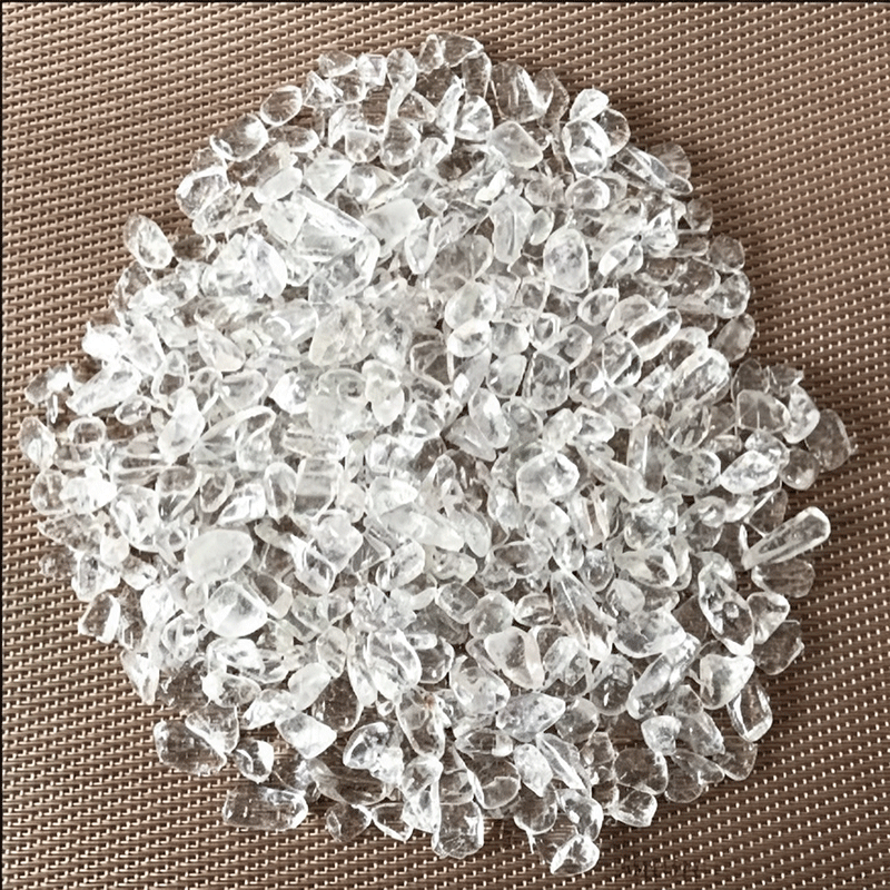 Natural Clear Quartz Gravel, Bulk Tumbled Chips For Aromatherapy & Space Cleansing