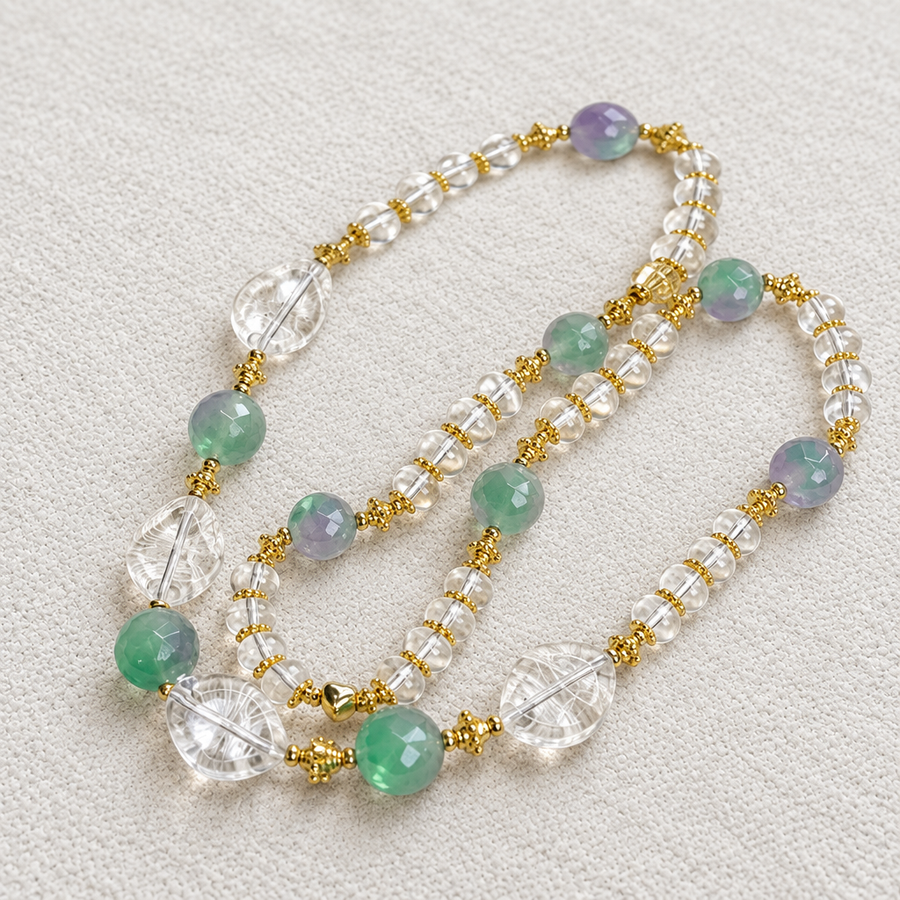 Pure Seraph‑Clear Crystal Statement Necklace
