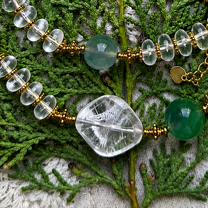 Pure Seraph‑Clear Crystal Statement Necklace