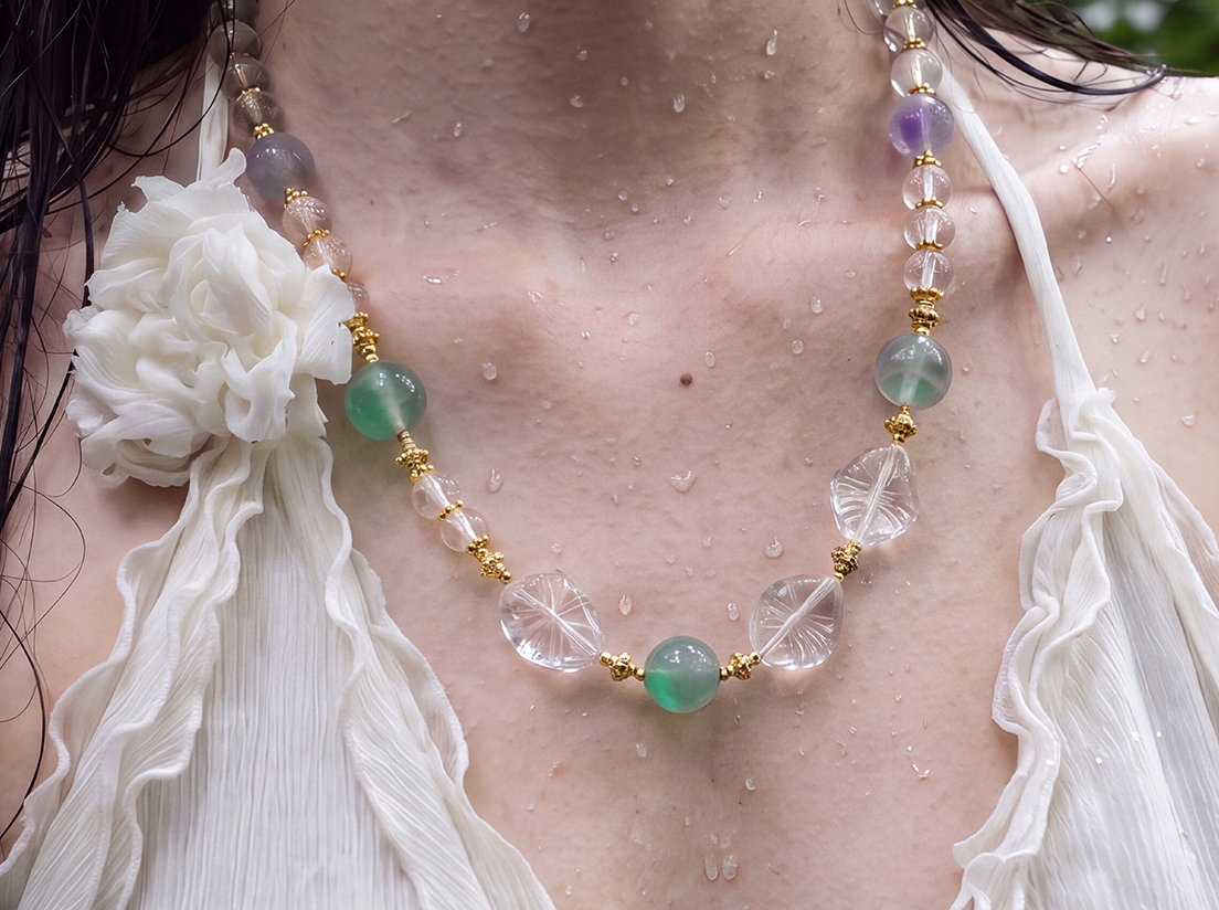 Pure Seraph‑Clear Crystal Statement Necklace