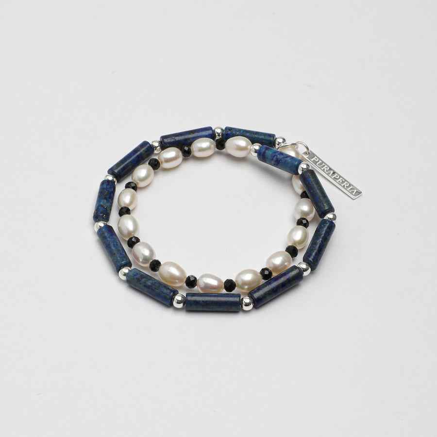 Sacred Grace‑Lapis Lazuli Pearl Luck Bracelet