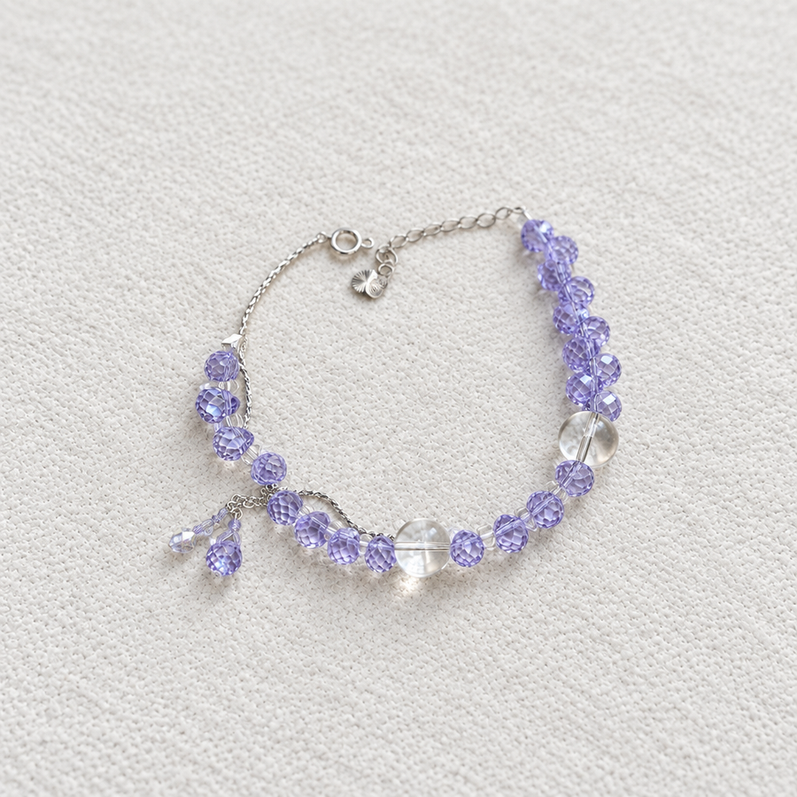 Serene Breath—Amethyst-Themed Chain Bracelet
