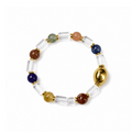 Success Flow – Green Phantom & Clear Quartz Crystal Bracelet