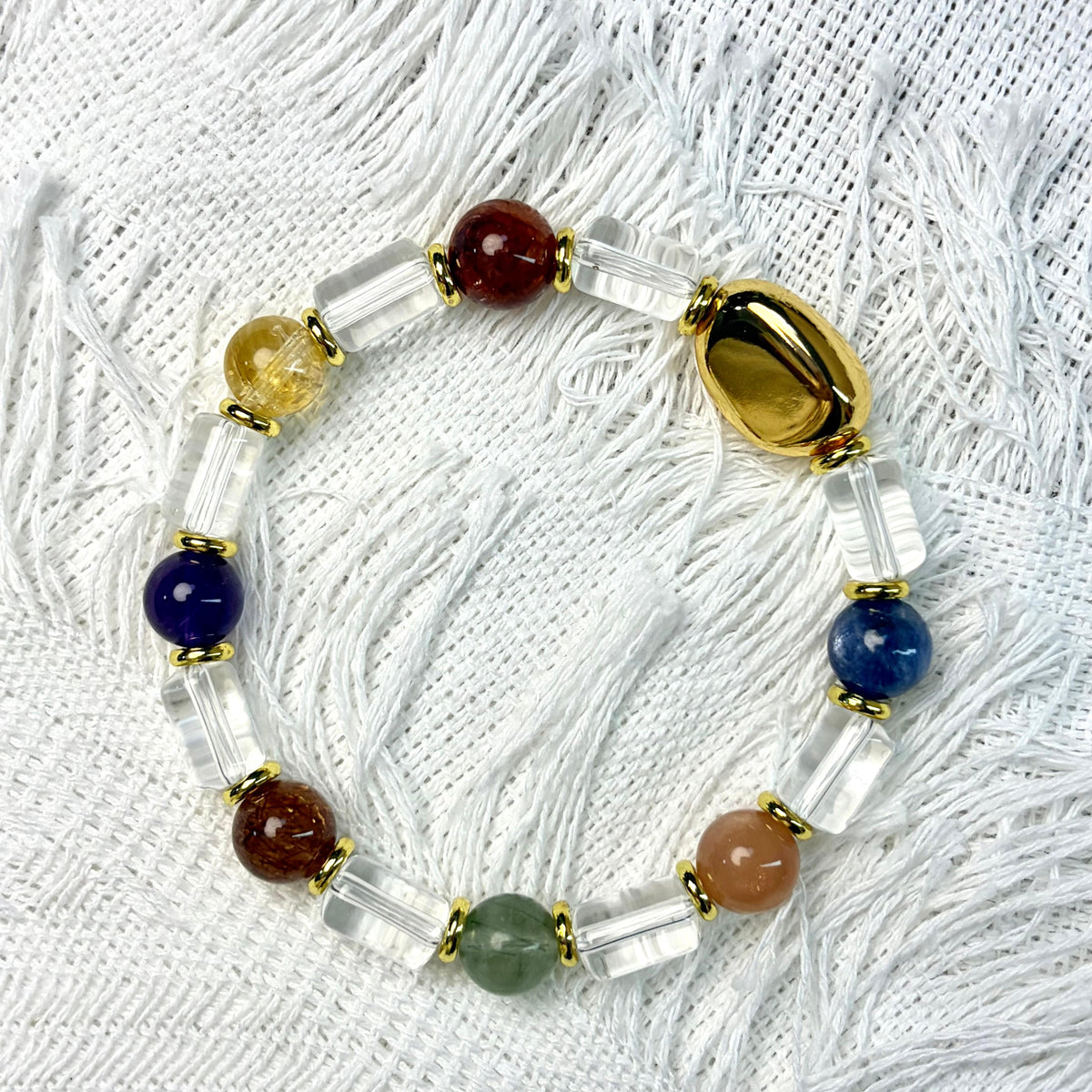 Moody Multi‑Stone Bracelet for Steady Growth & Quiet Progress