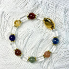 Success Flow – Green Phantom & Clear Quartz Bracelet for Career and Growth