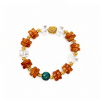 Sunlit Glow – Amber Tone Bracelet for Energy & Joy